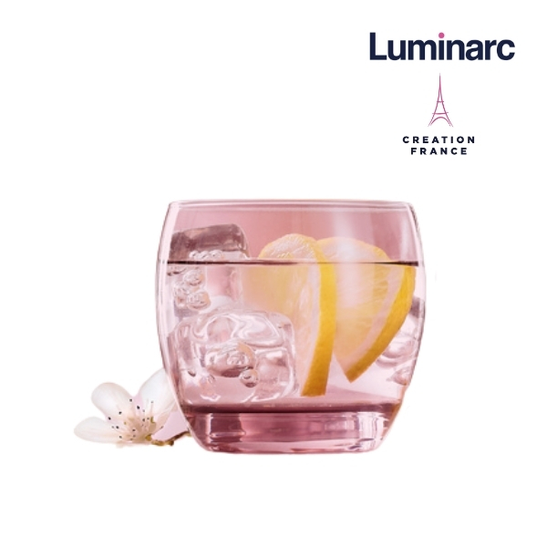 Bộ 6 ly thủy tinh thấp Luminarc Salto Ice Pink 320ml- LUSAJ5386