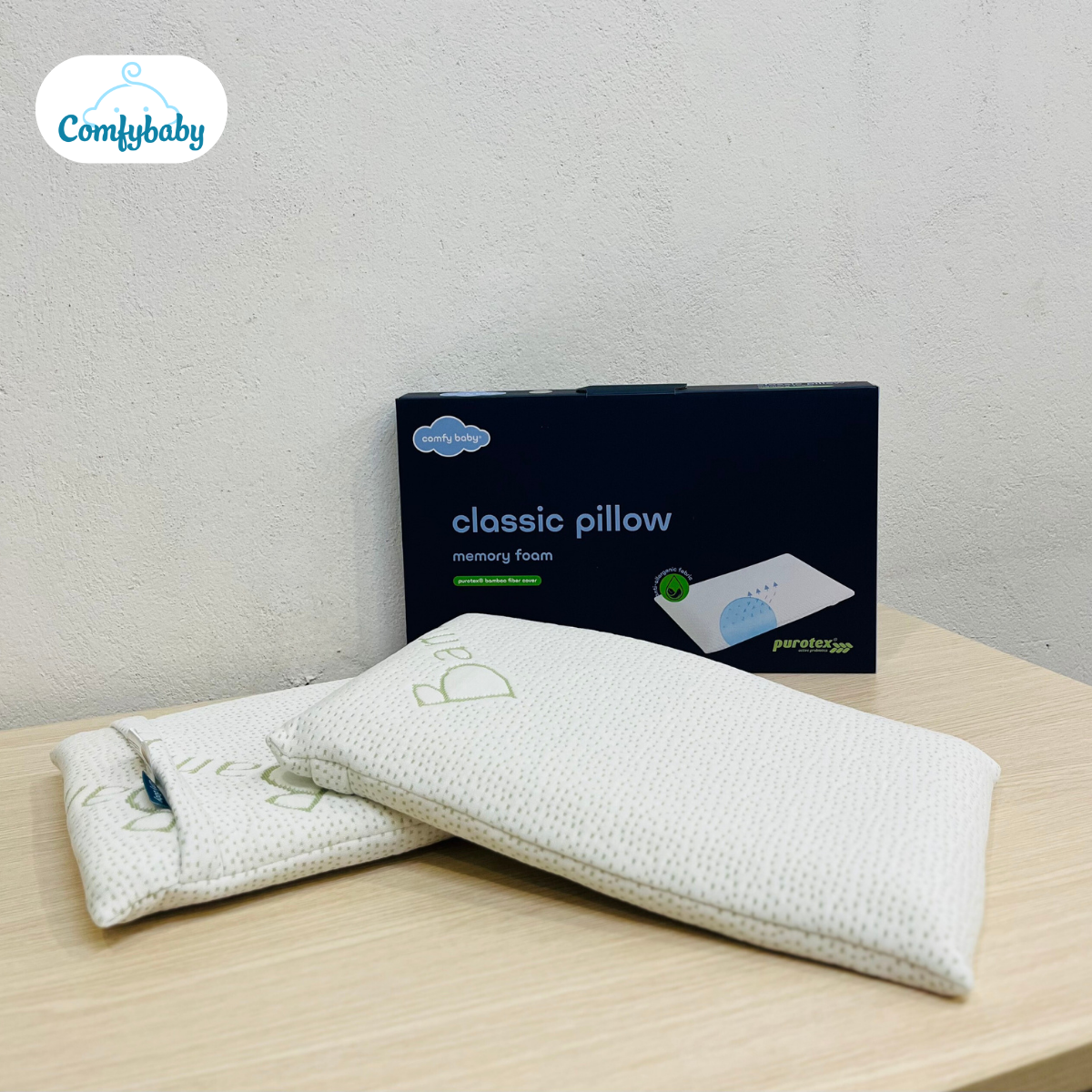 Gối đầu trẻ em Bamboo chống ngạt Comfybaby CFN01