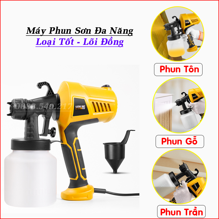 Máy Phun Sơn Cầm Tay Công Suất Lớn Cao Cấp