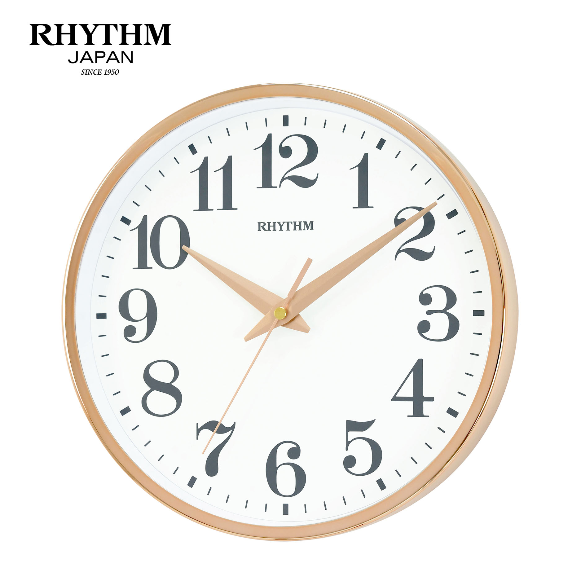 Đồng hồ Rhythm CMG606NR67- Kt 25.0 x 4.7cm, 560g. Vỏ kim loại, dùng PIN