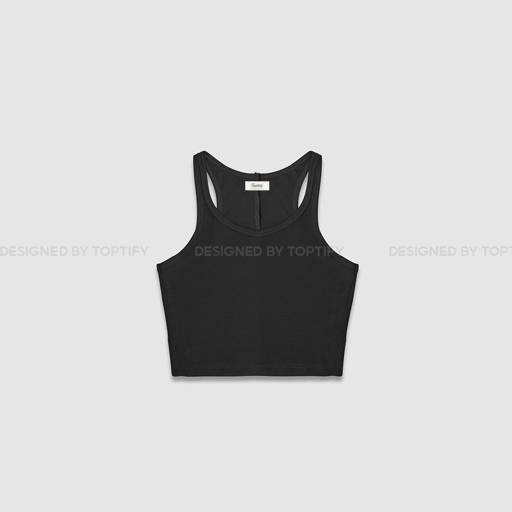 ஐÁo croptop nữ ba lỗ dây TOPTIFY chất thun gân tăm co giãn One Last Time Top A223