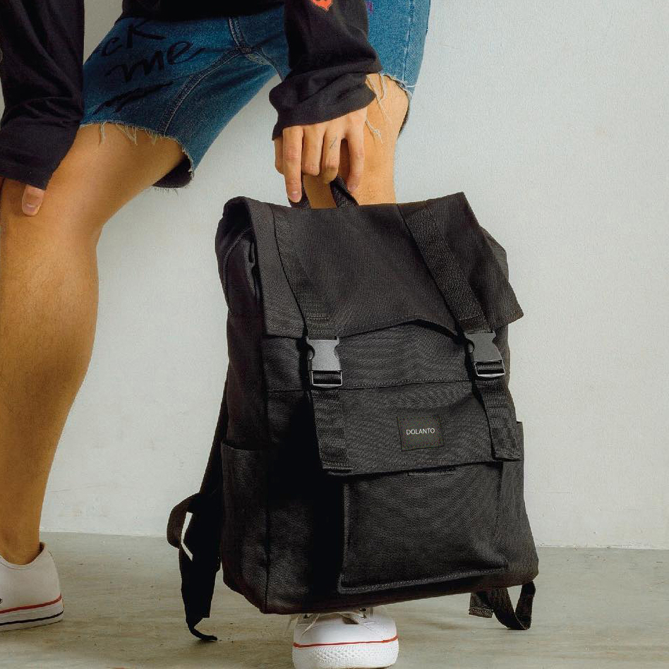 Balo Đựng Laptop BUMB BACKPACK Vải Canvas Chống Thấm Nước Thanh Lịch Unisex Đẹp Nam Nữ Đi Học Đi Chơi DOLANTO.