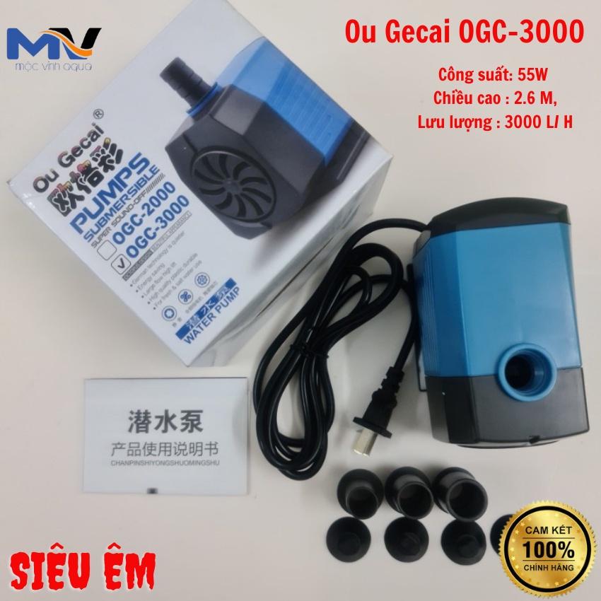 Máy bơm nước bể cá Ou Gecai OGC-3000 công suất 55w-lưu lượng 3000l/h siêu êm | CỬA HÀNG CÁ CẢNH MỘC VINH AQUA