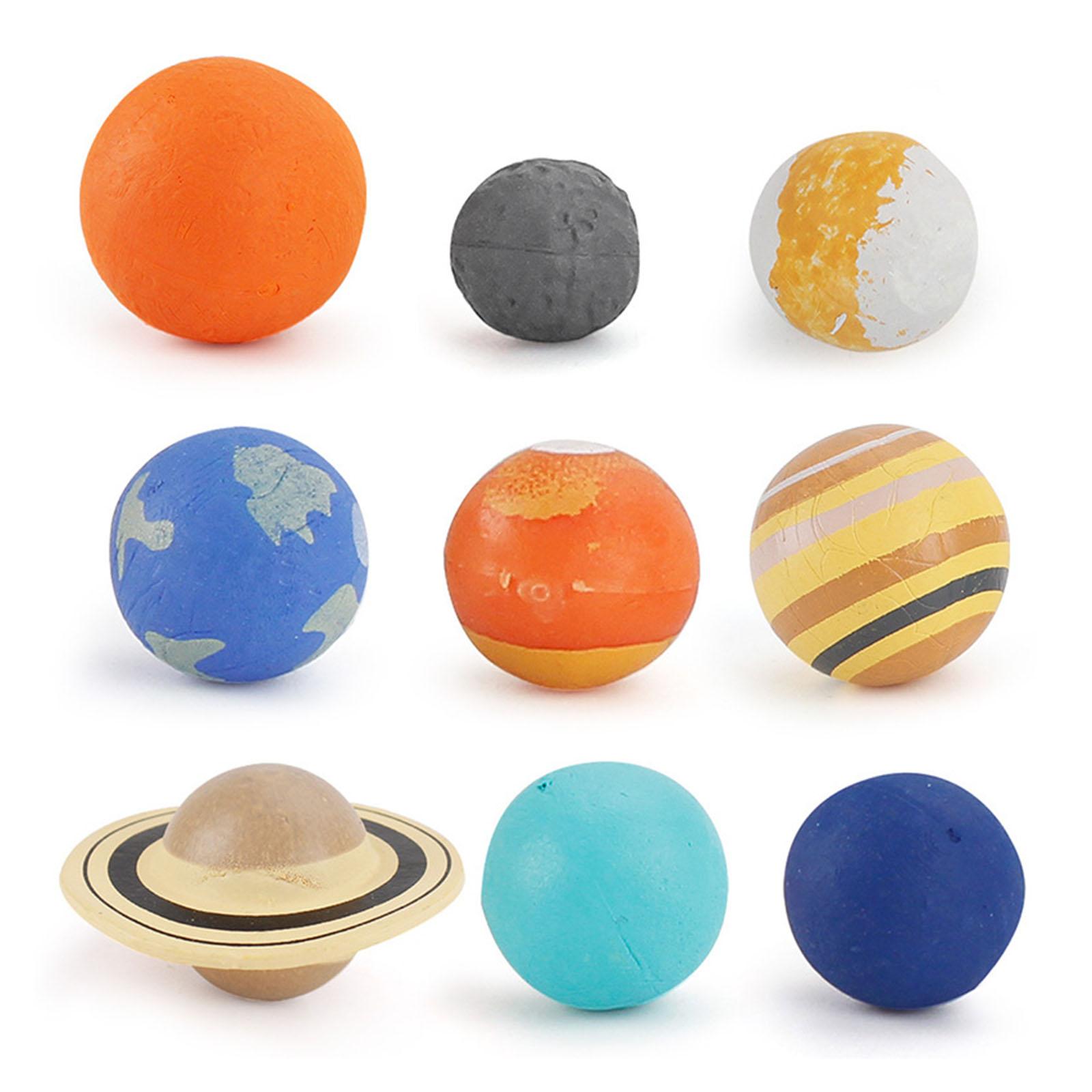 9Pcs Portable Colorful Early Education Soft Planet Ball for Kids