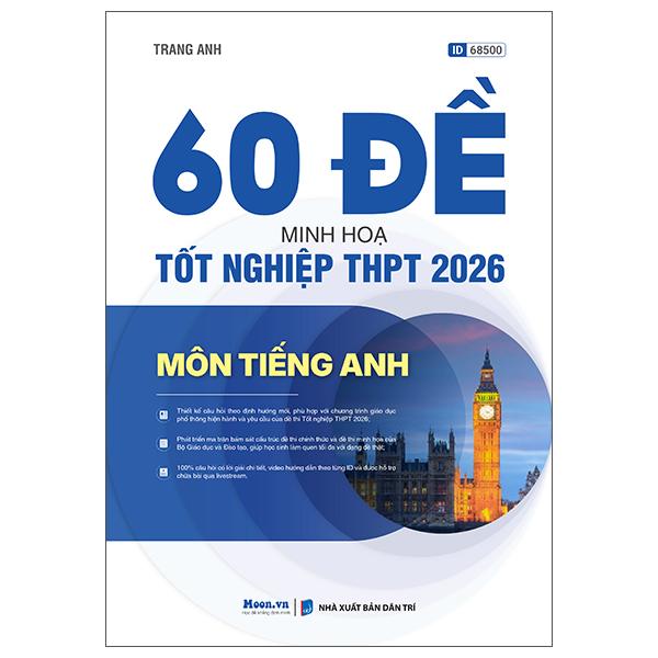 Sách - 60 Đề Minh Họa Tốt Nghiệp THPT 2026 - Môn Tiếng Anh