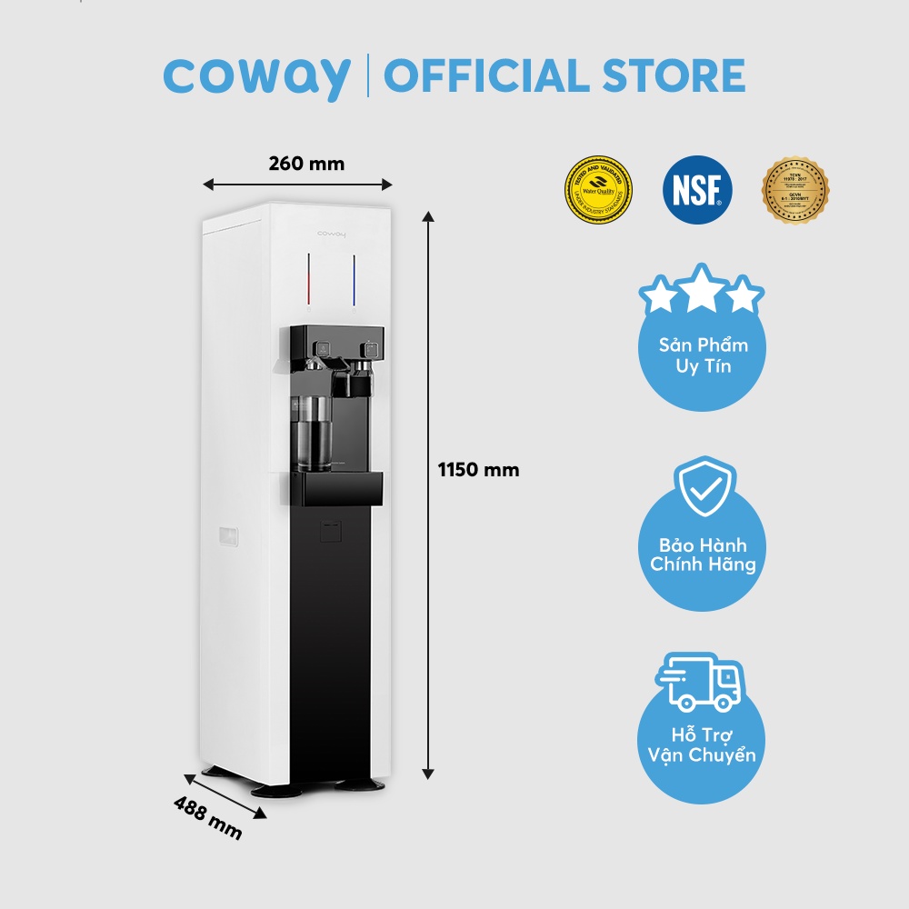 Máy lọc nước nóng lạnh Coway Harry CHP-590R - Hàng chính hãng - Máy lọc nước có điện