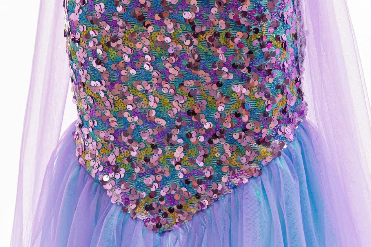 Đầm váy cho bé gái cosplay nàng tiên cá dự tiệc lễ tết giáng sinh năm mới size 100-150 hàng quảng châu