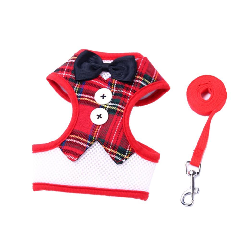 Adjustable Dog Harness Traction Rope Dog Vest Clothes