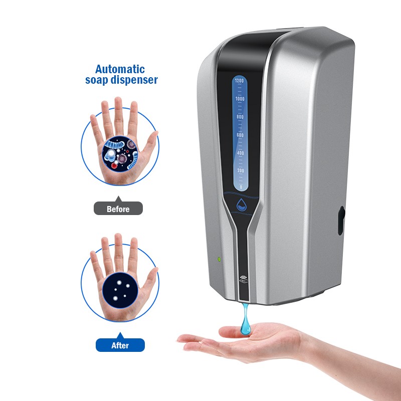Máy xịt kháng khuẩn và rửa tay cảm biến tự động 1200ml