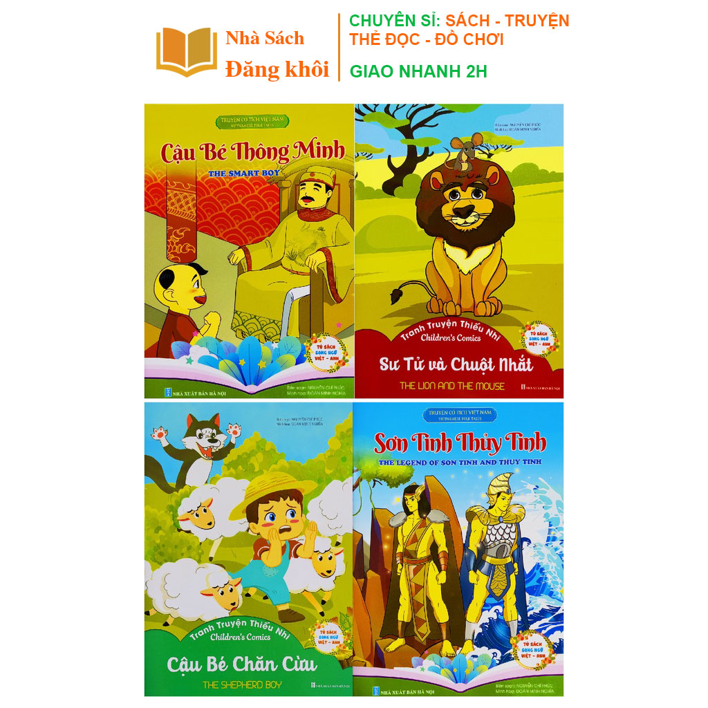 Sách - Truyện cổ tích song ngữ Anh Việt bộ 10-20 cuốn