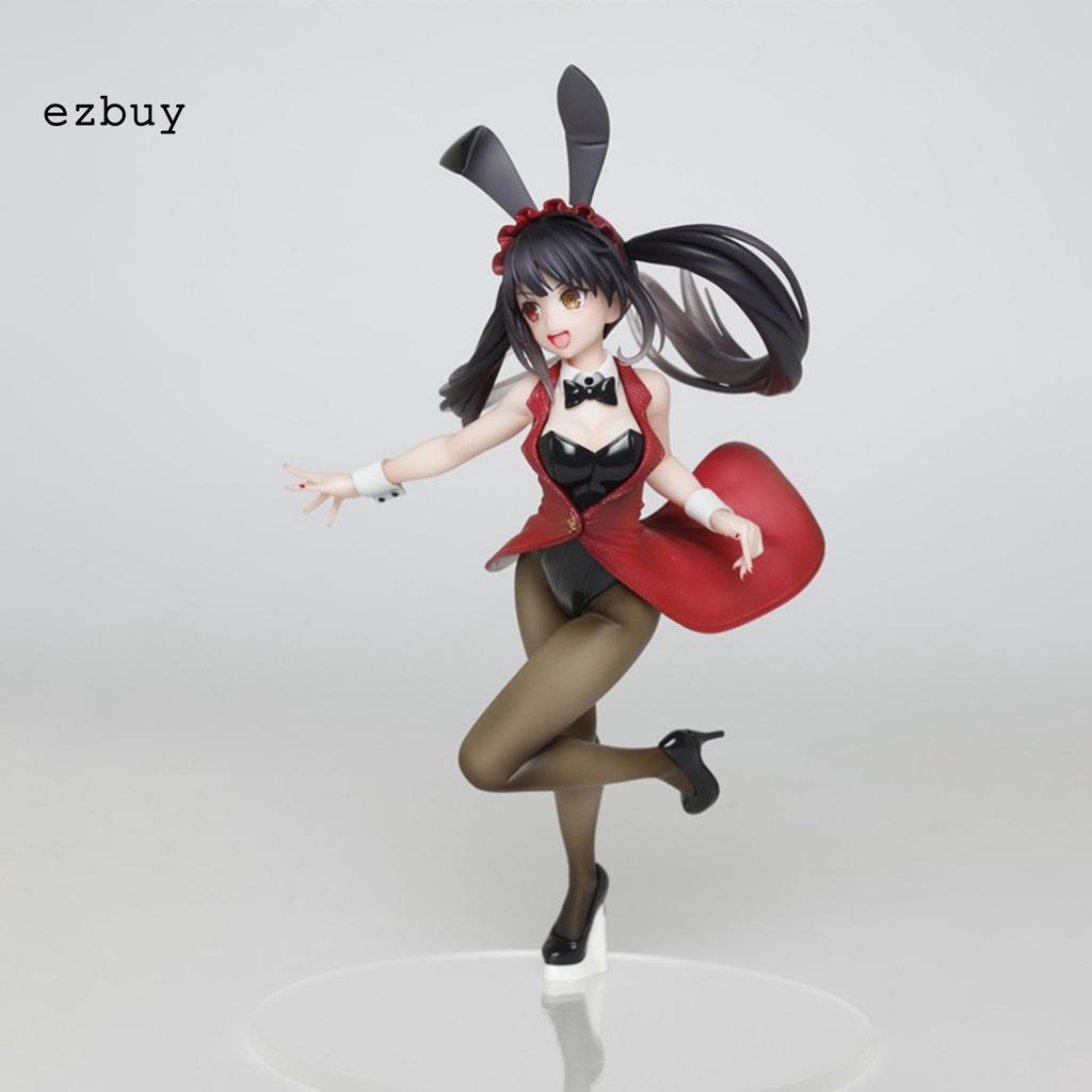 with Base Miniature Tokisaki Kurumi Anime Bunny Girl Tokisaki Kurumi Model Lightweight for Collection