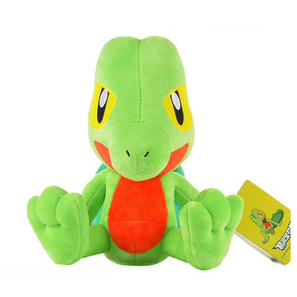 Gấu Bông Pokemon - Tắc Kè Xanh Treecko (37 Cm) Gb134 (Tặng 1 Móc Khóa Dây Da Pu Đính Đá Lấp Lánh)