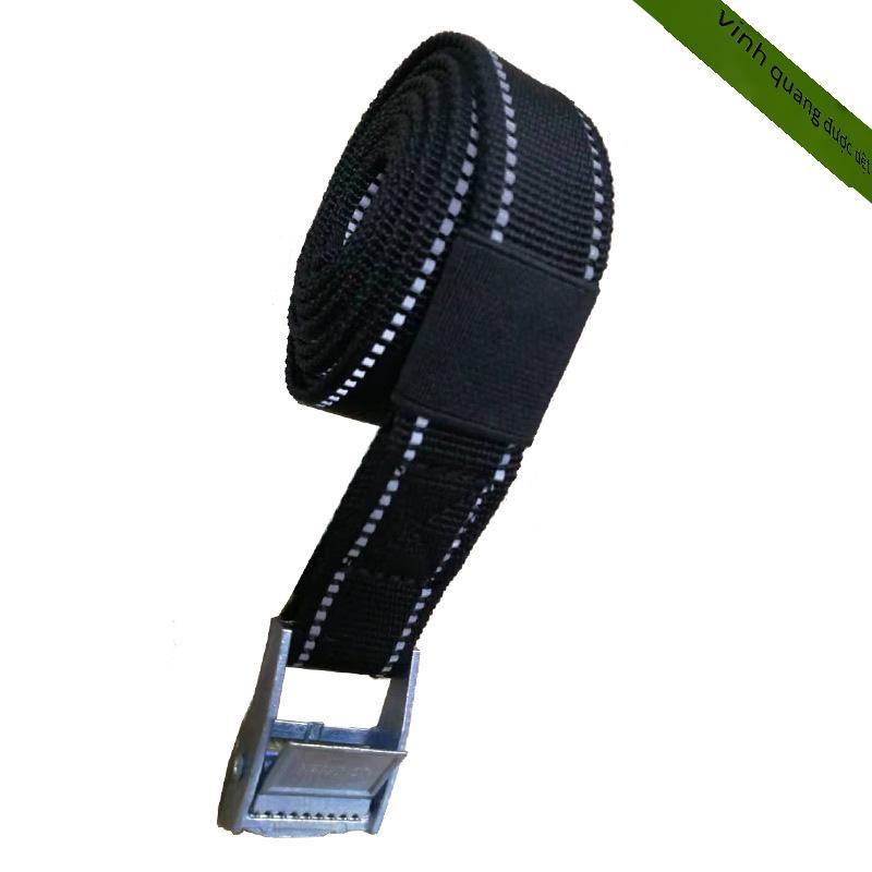 Ưu đãi đặc biệt tùy chỉnh 25 mm vải nylon hợp kim kẽm khóa hàng hóa liên kết vành đai xe tải cố định vành đai đóng gói buộc căng dây