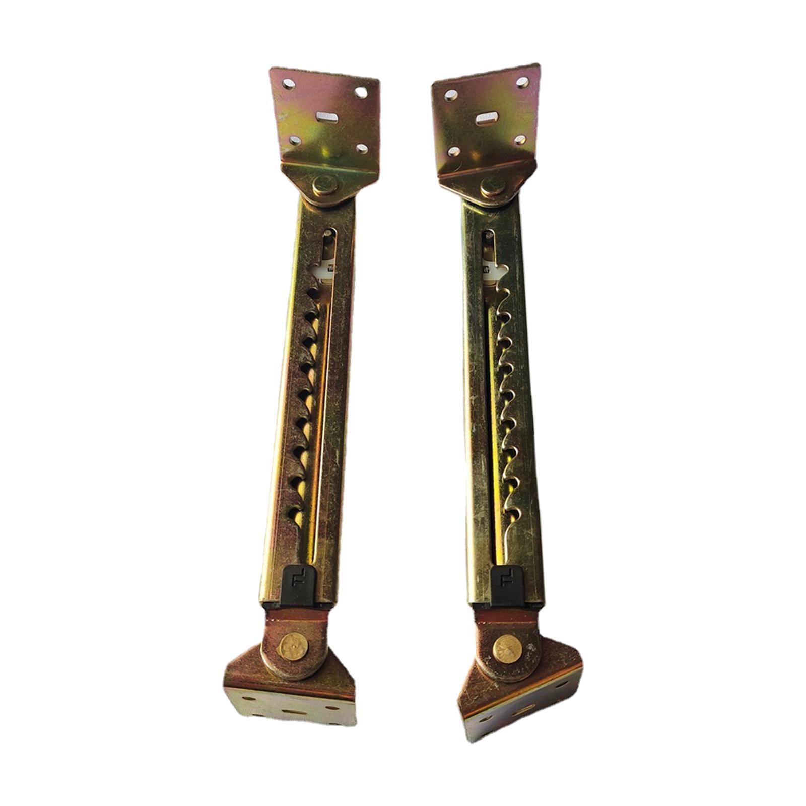 10 Gear Angle Lifting Rod Desk Hinge Adjustable, with Bracket Hardware for Cabinet