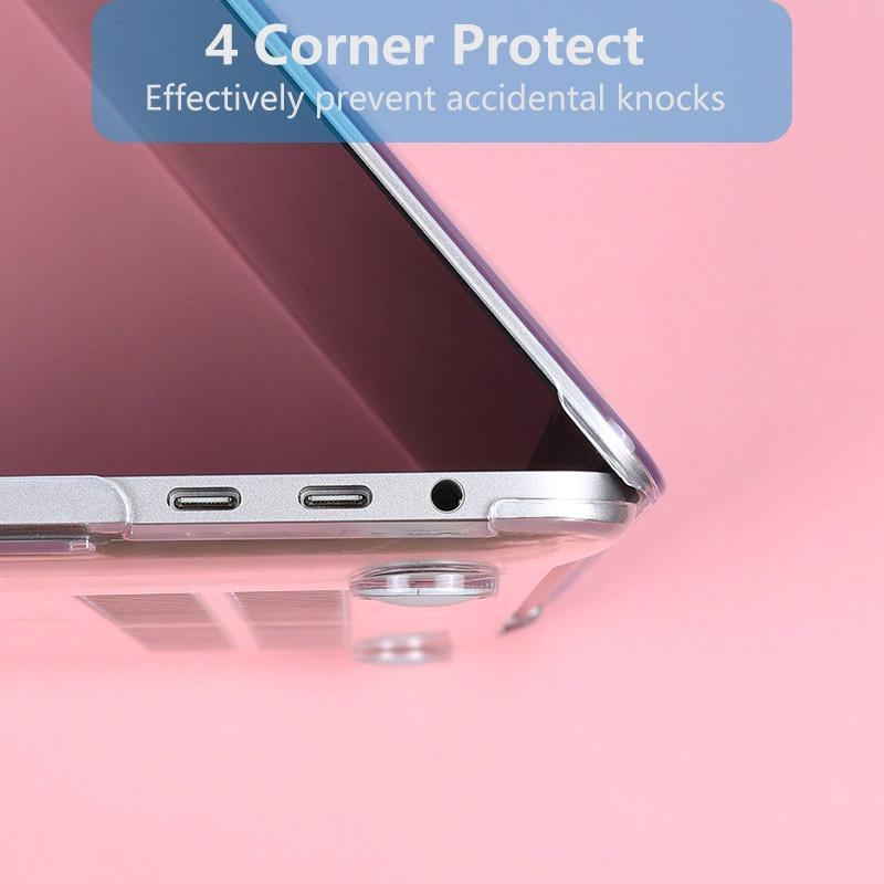 Vỏ Bảo Vệ Trong Suốt Siêu Mỏng 6 Trong 1 Cho Macbook Air M2 Pro 13 14 inch A2681 A2442 Air M1 A2337 A2338 2021