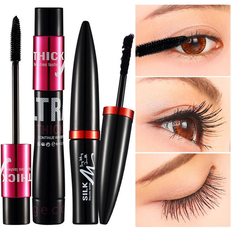 Combo 2 Mascara dài và dày mi Gecomo Thick&amp;Long (10ml và 1.5ml)