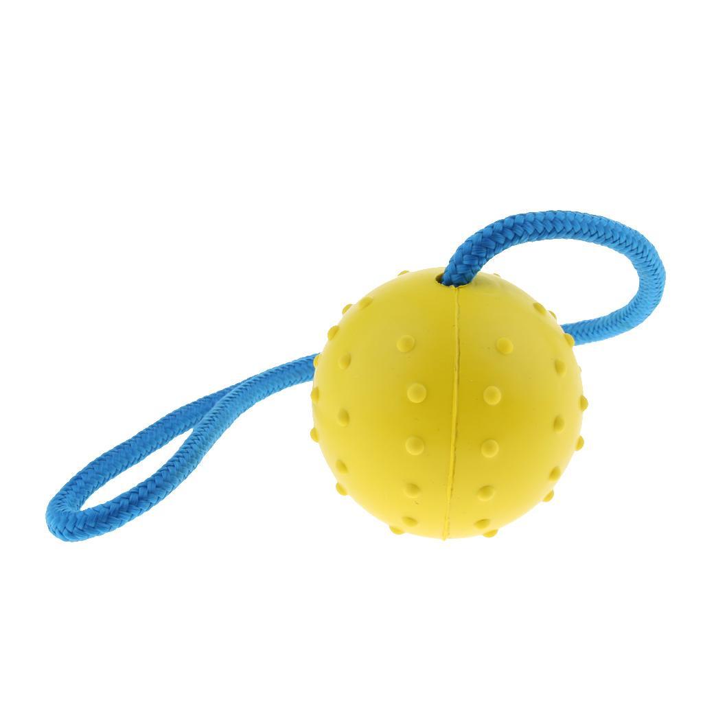 Pet  Interactive Play Interactive Ball with Rope Toy Yellow