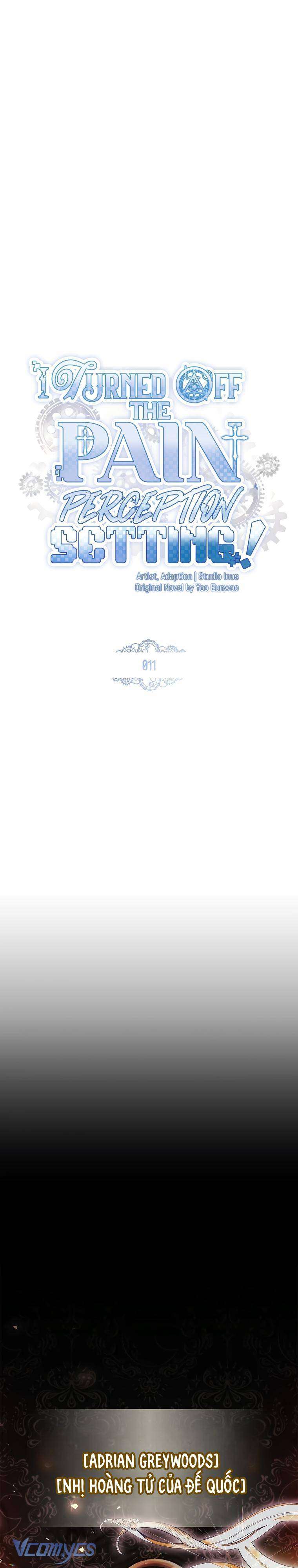 tôi đã tắt cài đặt chế độ nhận thức nỗi đau! chapter 11 1