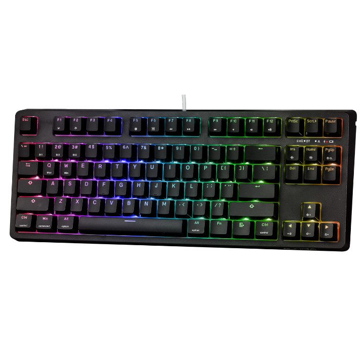 Bàn Phím Cơ EDRA EK387W GATERON Switch Chính Hãng - Bluetooth 5.0 LED RGB Type C - Hàng Chính Hãng