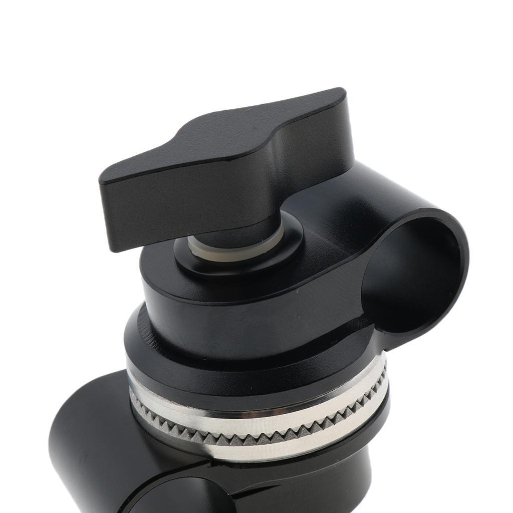 15mm Rod Clamp Swivel for Camera Shoulder Rig System Accessory 360 Degree