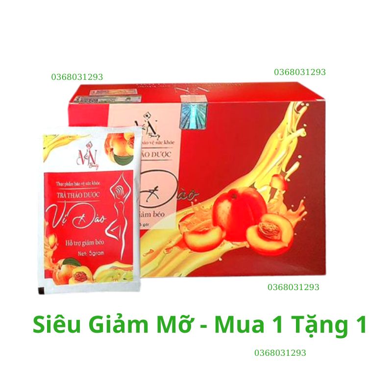 (Mua 1 Tặng1) Trà Đào Đông Anh MN Beauty Group - Trà Hỗ Trợ Giảm Cân An Toàn - Hiệu Quả - Thơm Ngon