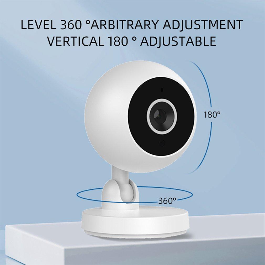 Camera IP Tuya Smart Home Camera giám sát không dây WiFi trong nhà Theo dõi tự động hai chiều An ninh gia đình Màn hình thú cưng cho bé Màu sắc: đen
