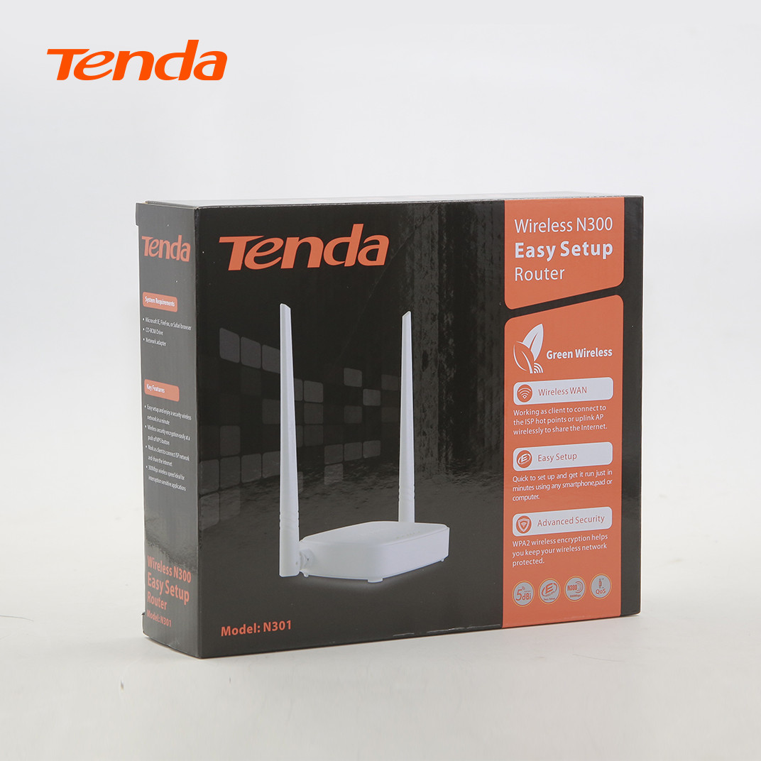 Thiết bị phát Wifi Tenda N301 Chuẩn N 300Mbps - Hàng Chính Hãng