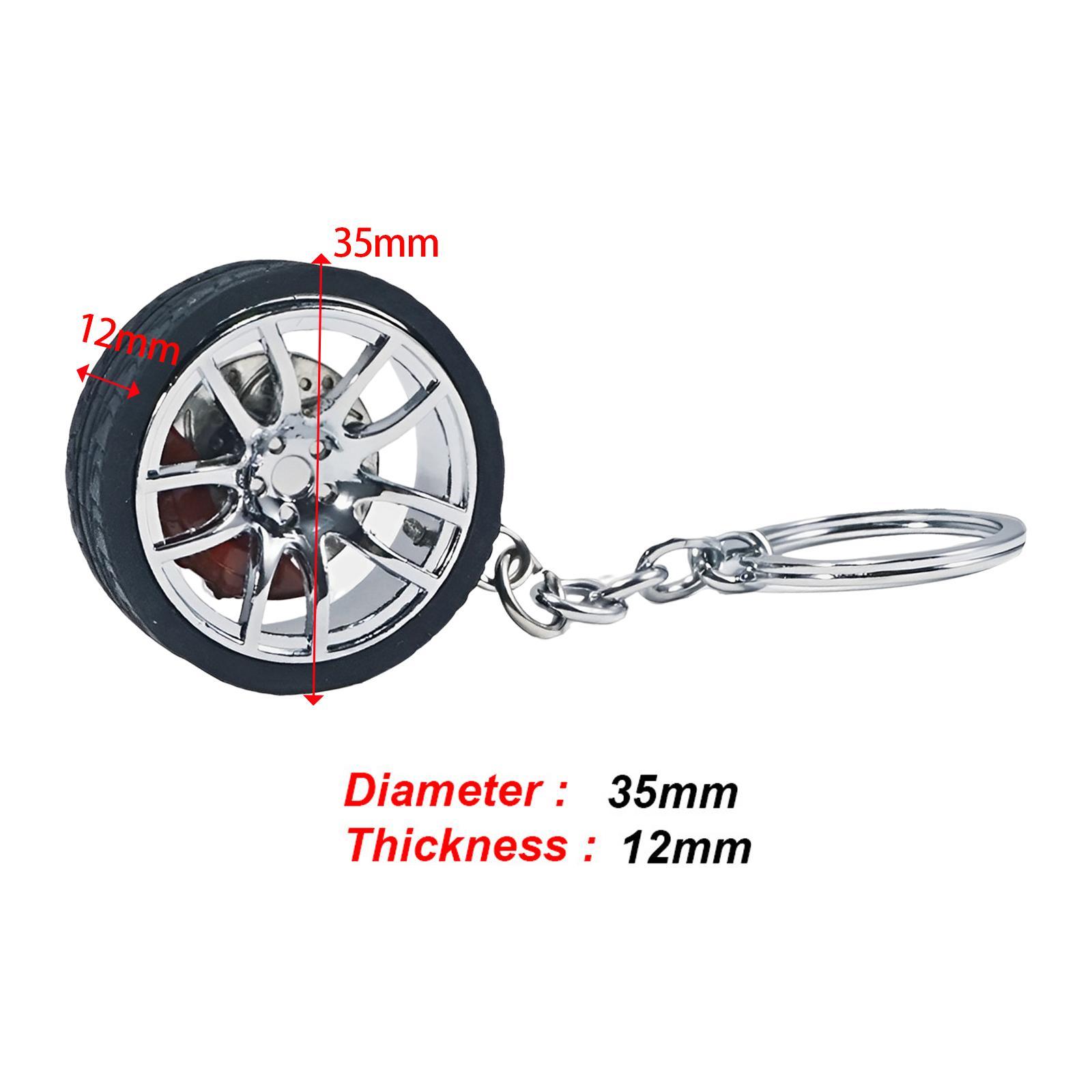 Tire Keyring Creative Automobile Car Parts Model Key Chains Lovers