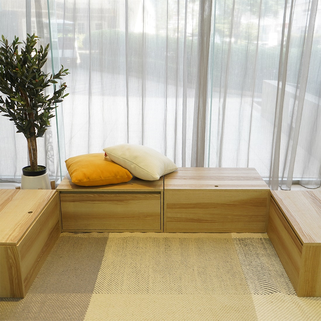 SB Furniture, KC-PLAY, Blogger Multi-Purpose Box, Lindberg Oak Color, W67XD45XH30 Cm.