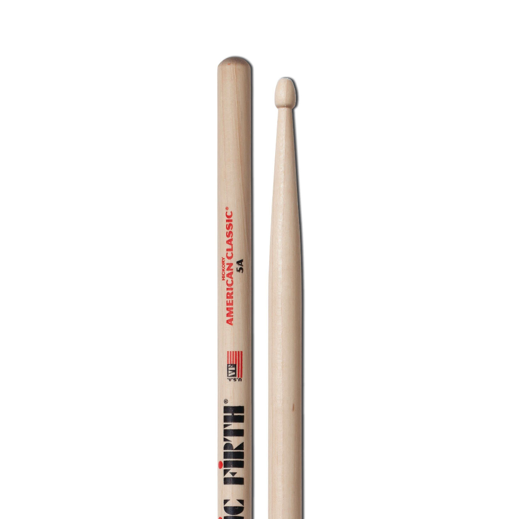 Bộ dùi trống/ Drumsticks/ Drumstick - Vic Firth 5A American Classic - Gỗ Hickory/ Hồ Đào/ Mại Châu - Màu gỗ tự nhiên - Hàng chính hãng