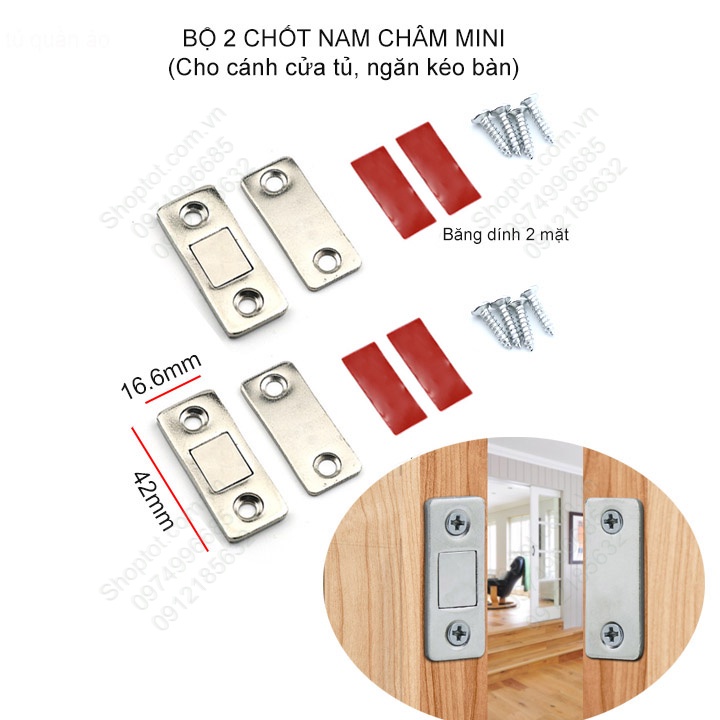 Chốt cửa nam châm từ tính mạnh cho tủ đựng đồ/tủ trạng