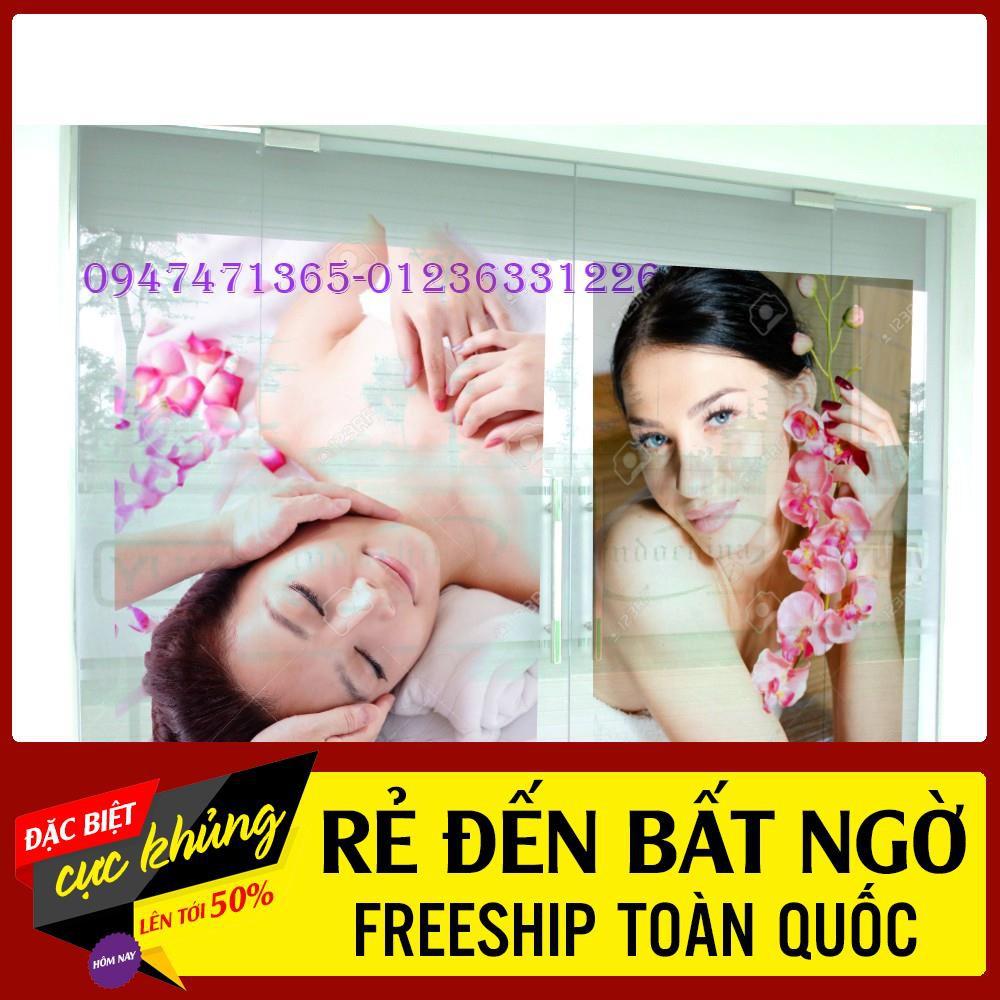 TRANH SPA DÁN CỬA KÍNH TRANG TRÍ TIỆM SPA CAO CẤP ĐẸP GIÁ RẺ ( ẢNH THẬT)