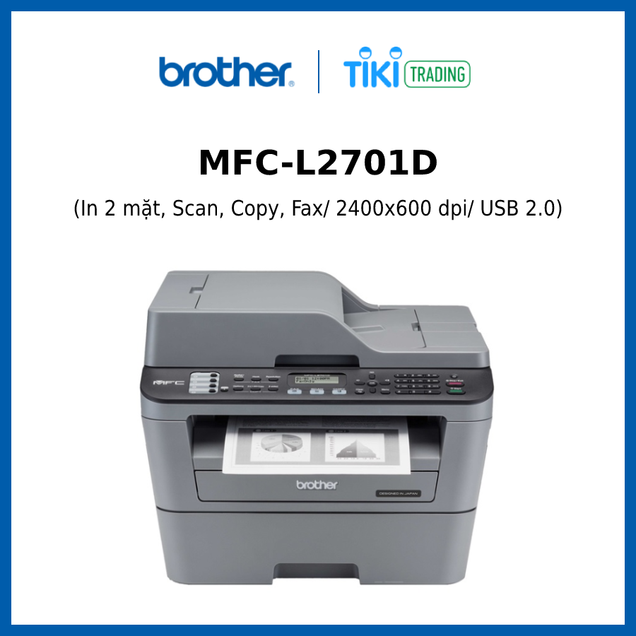 Máy In Laser Đa Năng Brother MFC-L2701D - Hàng chính hãng