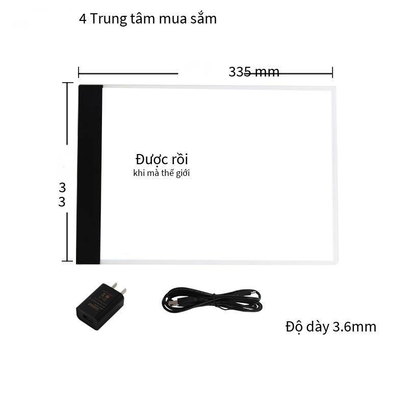 Khuyến mại chép bảng A4LED hoạt hình tranh bảng chép bảng A2A3 dạ quang xuyên bàn viết thư pháp phác thảo kim cương bảng vẽ kẹp