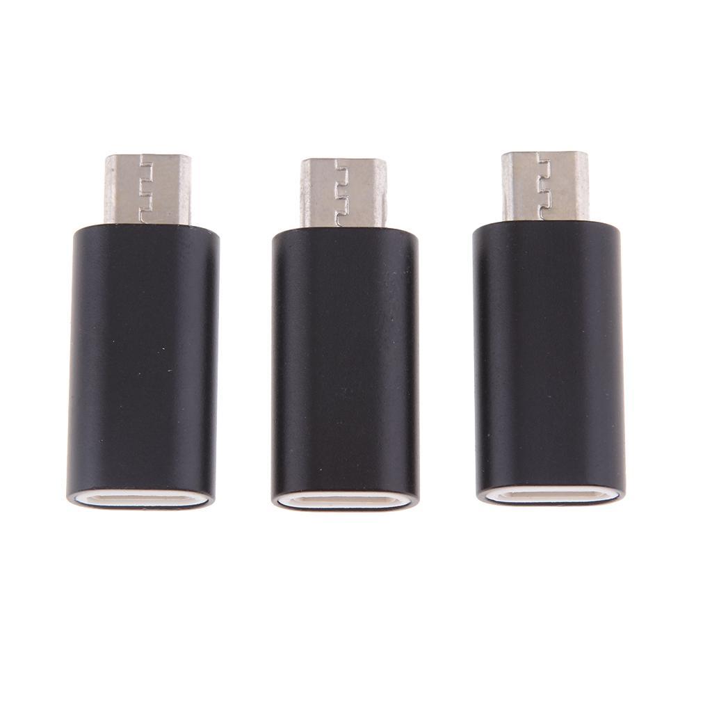 3Piece Micro USB Converter Adapter Charge Data Sync for iPhone