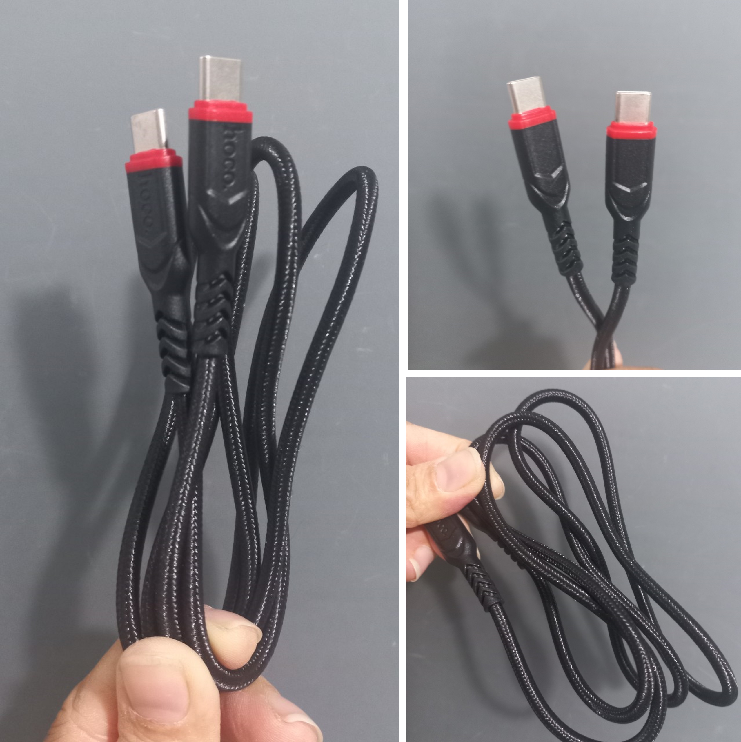 Cáp sạc nhanh C to C PD 60W cho laptop tablet điện thoại hoco X59 _ Hàng chính hãng