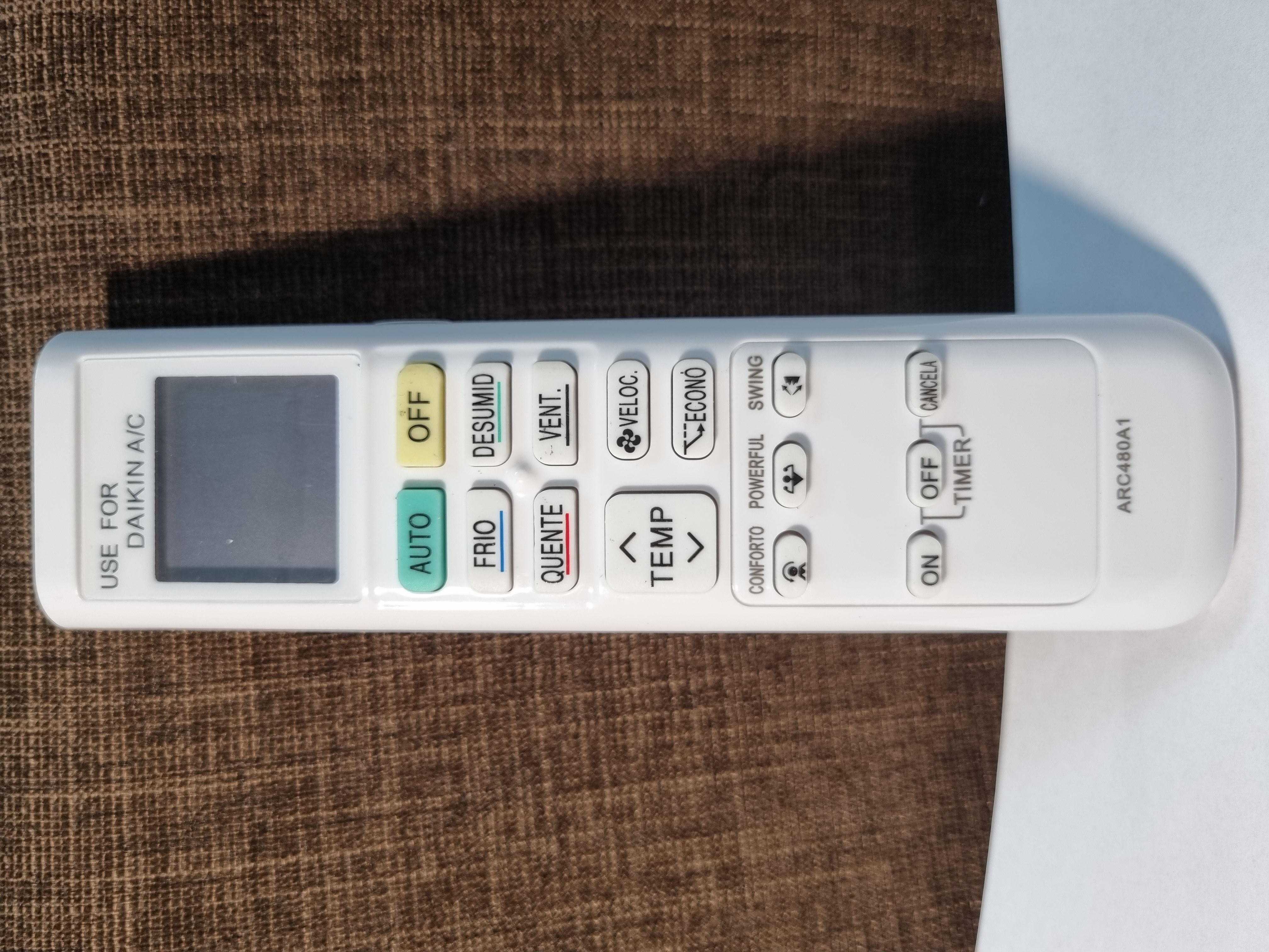 Điều khiển cho điều hòa DAIKIN dòng FTKQ/C loại dài - Remote máy lạnh DAIKIN dòng FTKC/Q