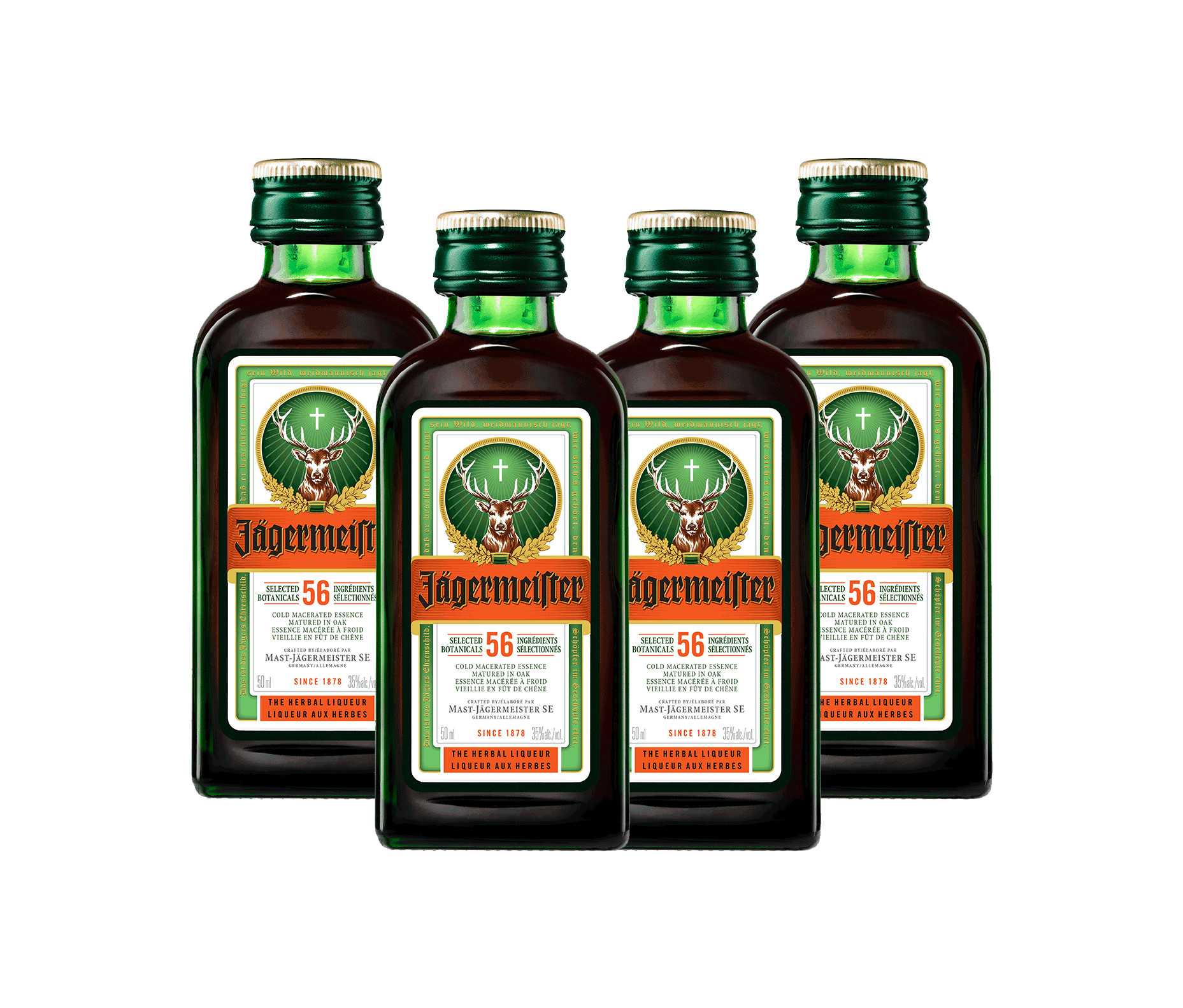 Rượu mùi Jägermeister 35% 4x0.02L