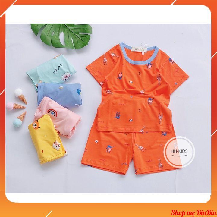 Bộ quần áo cộc tay mùa hè Minky Mom chất thun lạnh, mềm mịn, thoáng mát cho bé từ 5 đến 17kg
