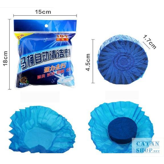 Viên tẩy bồn cầu toilet nhà vệ sinh khử mùi hôi diệt khuẩn tận gốc chống ố vàng dạng nén GD404-TayBC