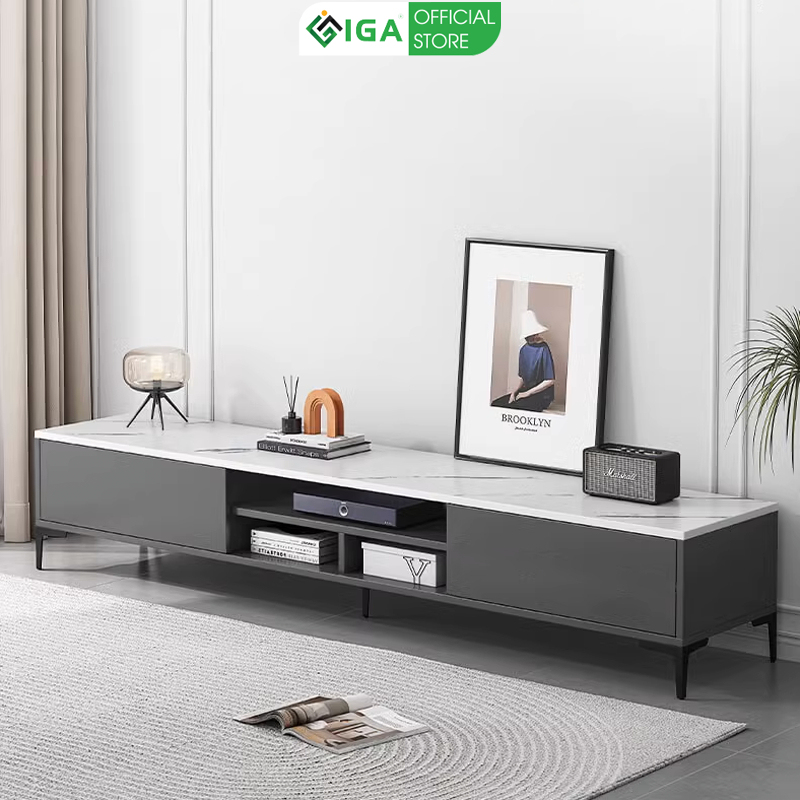 Kệ tivi để sàn cao cấp phong cách hiện đại nhãn hiệu IGA- GP297