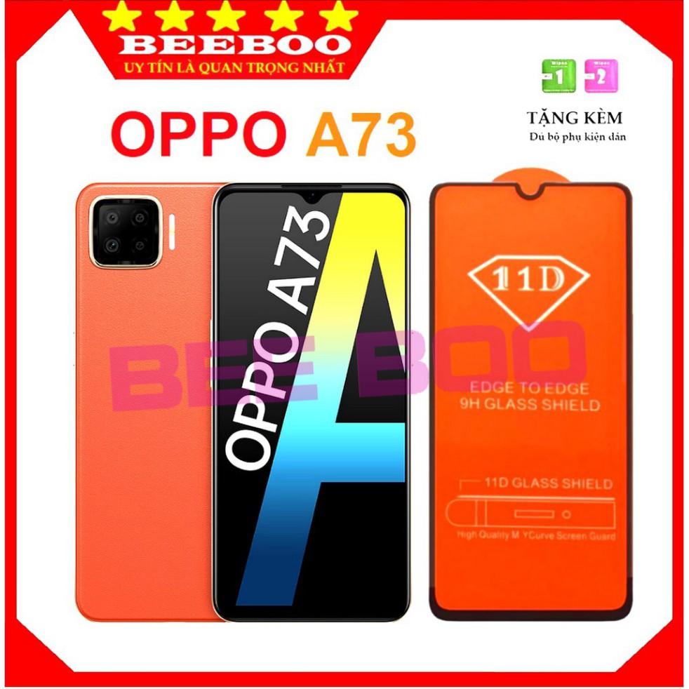 Kính cường lực Dành Cho Điện Thoại Oppo A73 - Full màn hình 11D và trong suốt