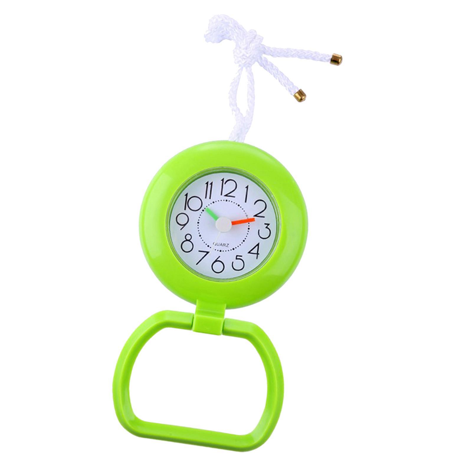 Bathroom Shower Clock Waterproof Desk Clock Wall Clock Silent Green