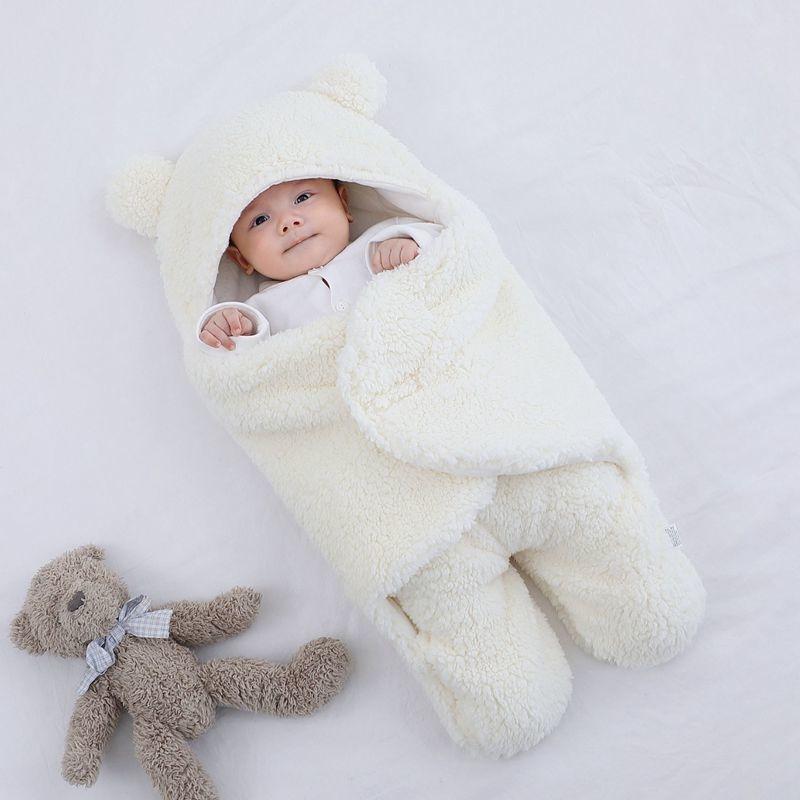Mềm Mại Cho Bé Sơ Sinh Bọc Chăn Túi Ngủ Cho Bé Bao Da Cho Trẻ Sơ Sinh Sleepsack Cotton Dày Ủ Kén Cho Bé 0-9 tháng