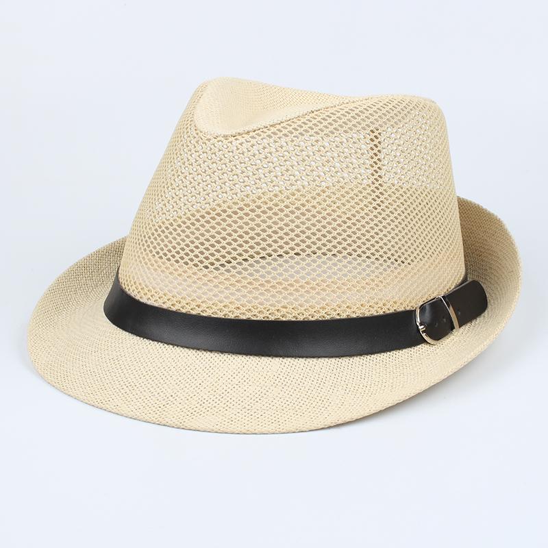 Nam Size Lớn Băng Mũ Rơm Mùa Hè Lưới Thoáng Mát Panama Mũ Đầu Lớn Người Plus Kích Thước Nón Fedora 58 cm 60 cm