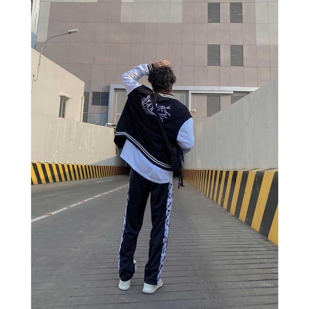 Áo khoác dù bomber unisex form rộng 2 lớp chống tia UV phong cách Ulzzang