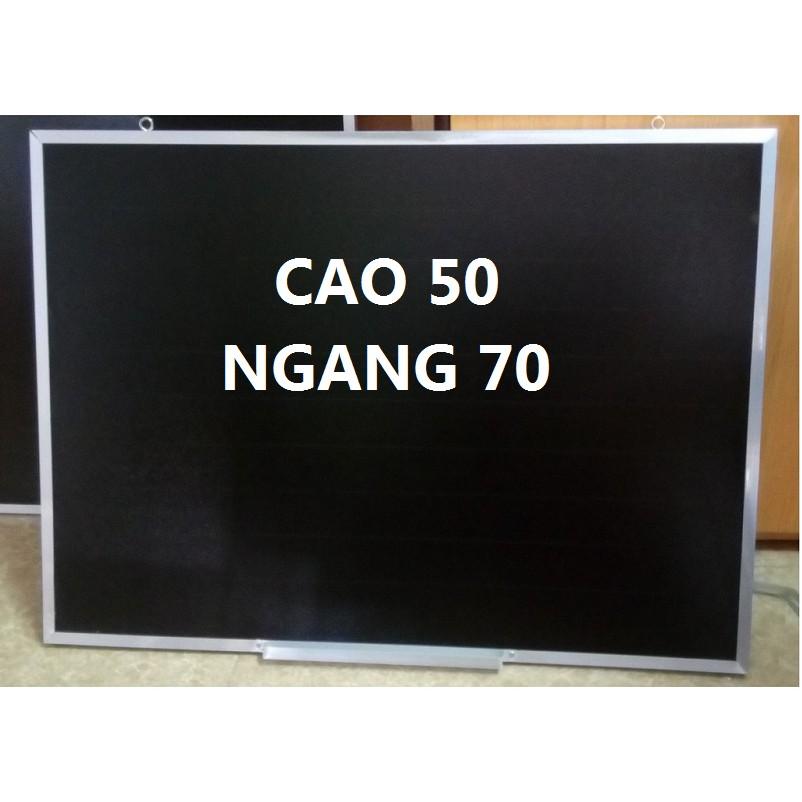 Bảng đen 50x70 viết phấn viền nhôm - có kẻ sọc ngang 5cm