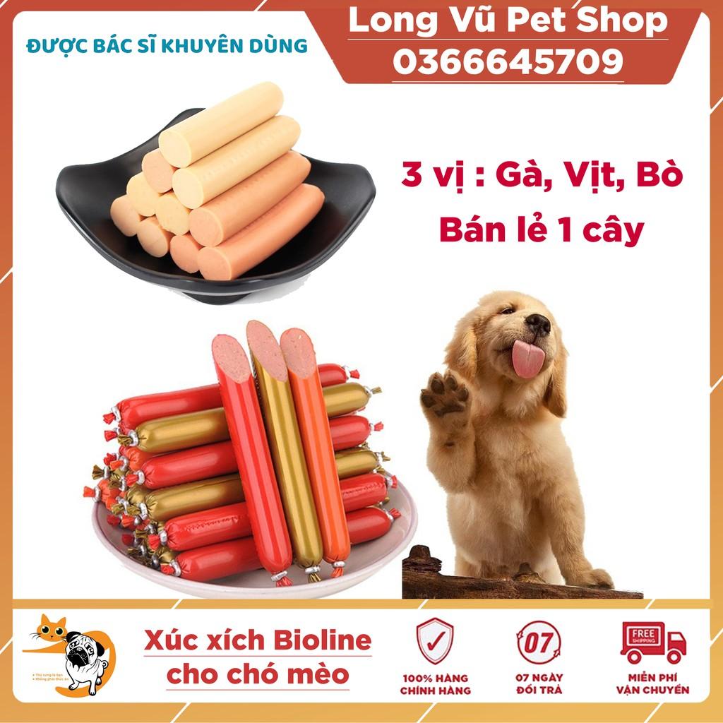 Hình ảnh Xúc Xích Cho Chó Mèo Hamster Thú Cưng Dinh Dưỡng Giàu Vitamin, Đạm Bioline