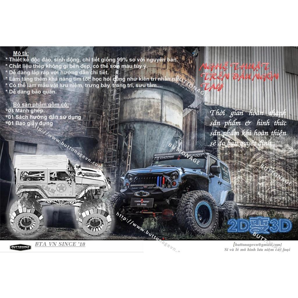 Mô Hình Lắp Ráp 3d Xe Jeep Wrangler