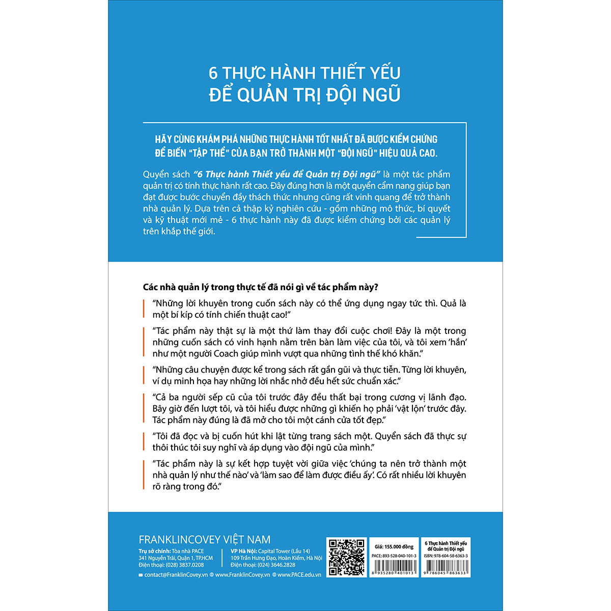 Hình ảnh Sách PACE Books - 6 thực hành thiết yếu để quản trị đội ngũ (Everyone Deserves A Great Manager: The 6 Critical Practices For Leading A Team) - Scott Jeffrey Miller, Todd Davis, Victoria Roos Olsson